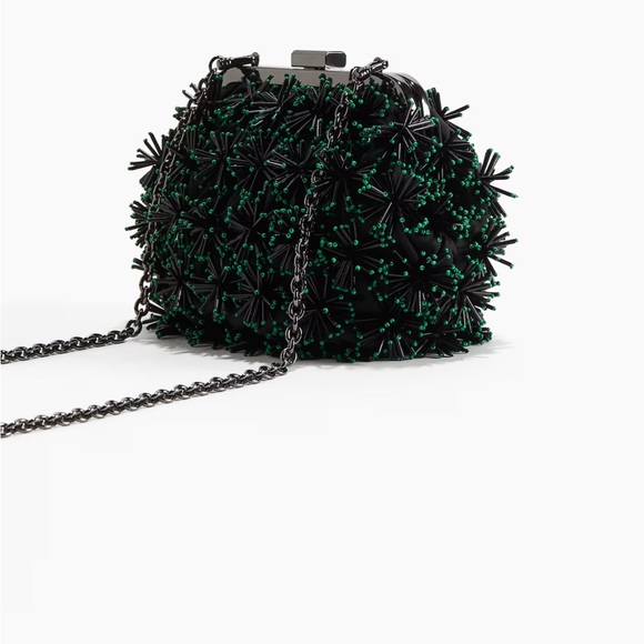 DETACHABLE-STRAP BEADED CLUTCH BAG - Picture 1 of 4